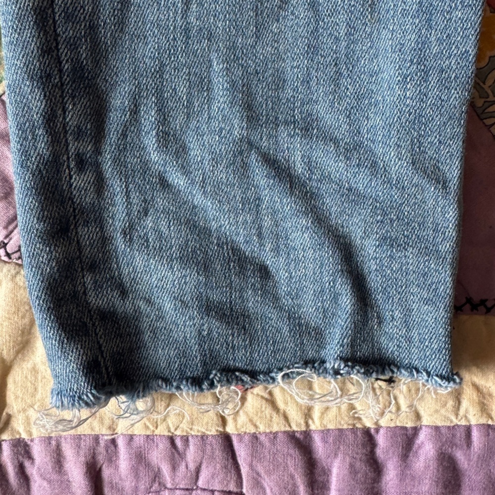 Mother The Pixie Fray Skinny Jeans Losing Control size 27 - Picture 13 of 13